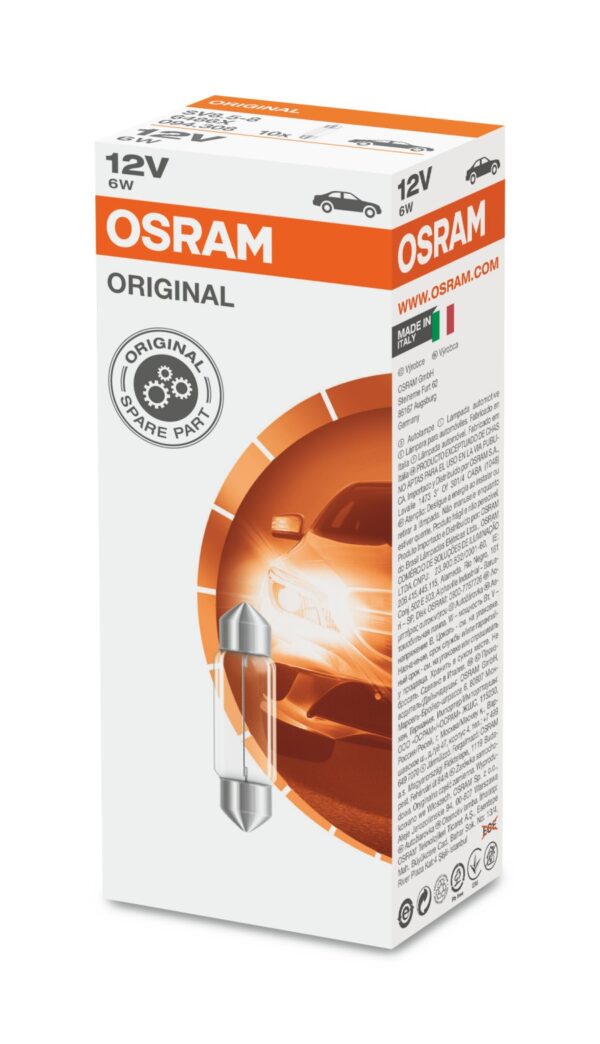 Osram MINIXEN C6W SV8,5-8 12V 6W 6486X