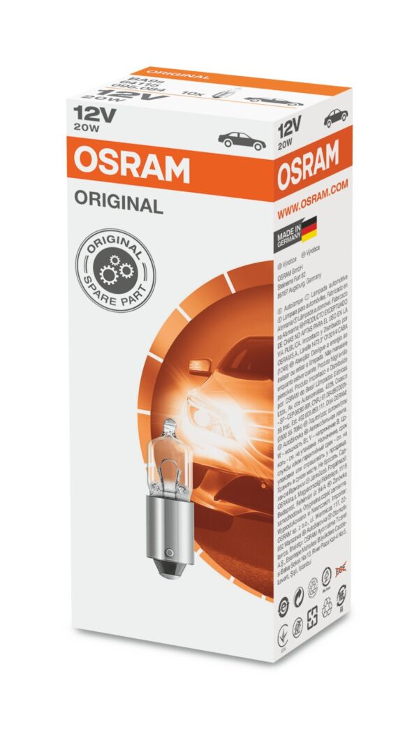 Osram MINIWATT BA9s 12V 20W 64115