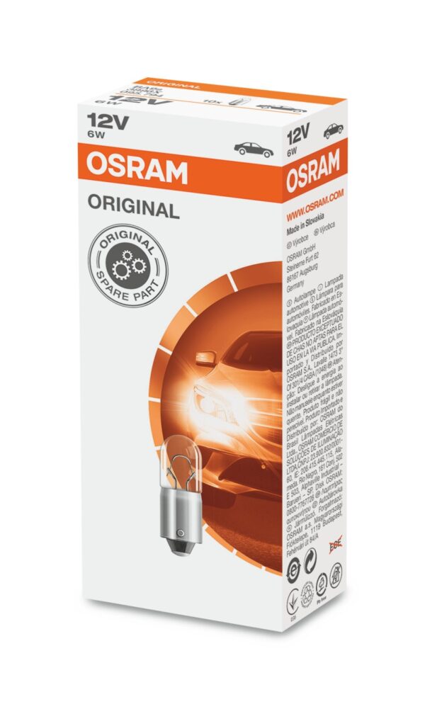Osram MINIXEN T6W BA9s 12V 6W 3886X