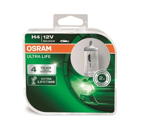Halogeen OSRAM ULTRA LIFE H4 12V 60/55W DUO