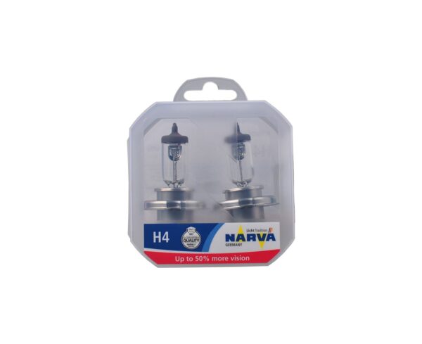 4013790006172 NARVA KOMPLEKT H4 RP50+ P43t 60/55W 12V