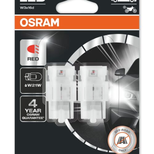 4062172149259 Osram LEDriving® 7505DRP-02B 1,4W/12V W3x16d ≠ "W21W" punane