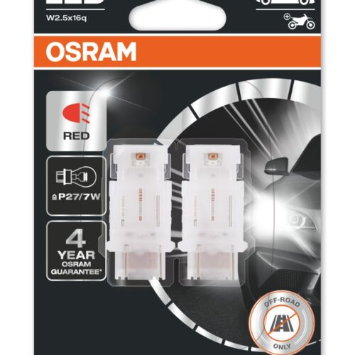 4062172151689 Osram LEDriving® 3157DRP-02B 1,4W/12V W3x16q ≠ "P27/7W" punane