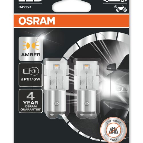 4062172151702 Osram LEDriving® 7528DYP-02B 1,3W/12V BAY15d ≠ "P21/5W" merevaigukollane