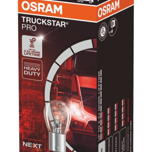 4062172158459 Halogeen OSRAM TRUCKSTAR PRO +100% BA15s 21W 24V P21W