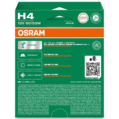 4062172387491_2 OSRAM ULTRALIFE 64193ULT-2HB H4 P43t 12V 60/55W