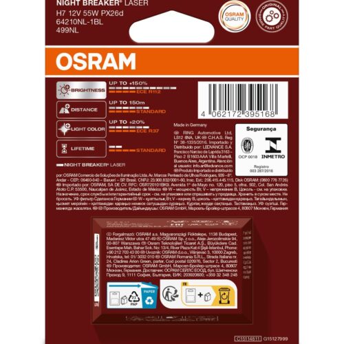 4062172395168_2 OSRAM NIGHT BREAKER LASER 64210NL-1BL H7 PX26d 12V 55W