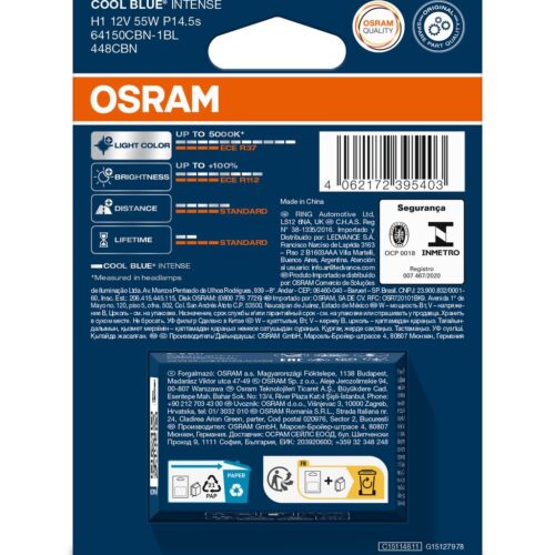 4062172395403_2 OSRAM COOL BLUE INTENSE 64150CBN-1BL H1 P14,5s 12V 55W