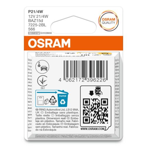 4062172396226_2 OSRAM ORIGINAL 7225-2BL P21/4W BAZ15d 12V 21/4W