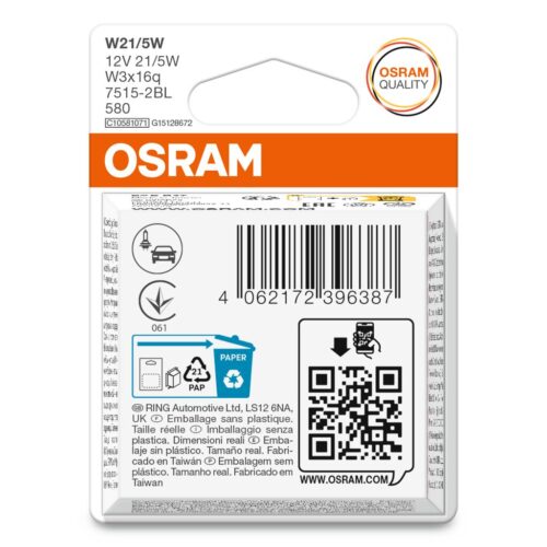 4062172396387_2 OSRAM ORIGINAL 7515-2BL W21/5W W3x16q 12V 21/5W