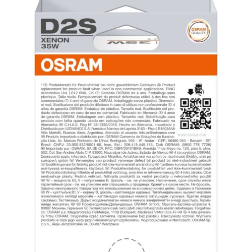 OSRAM ORIGINAL 66240-1HB D2S P32d-2 0V 35W