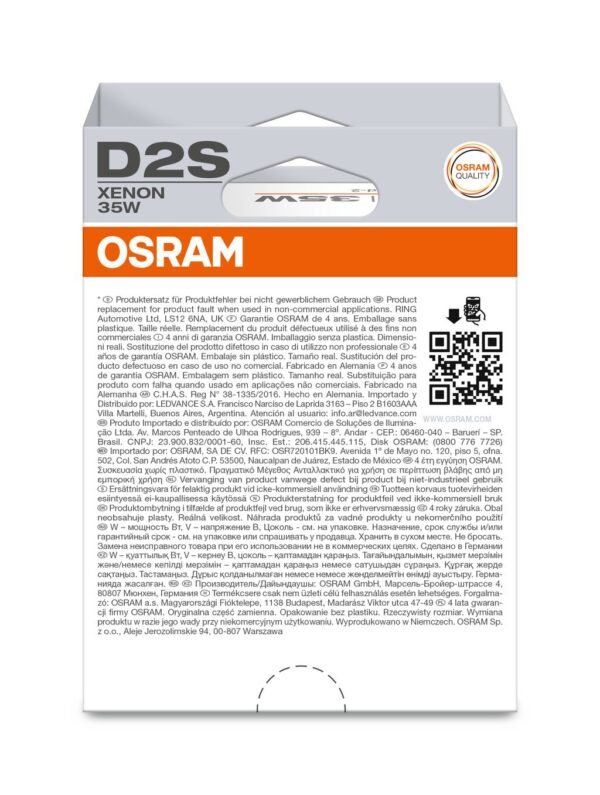 OSRAM ORIGINAL 66240-1HB D2S P32d-2 0V 35W