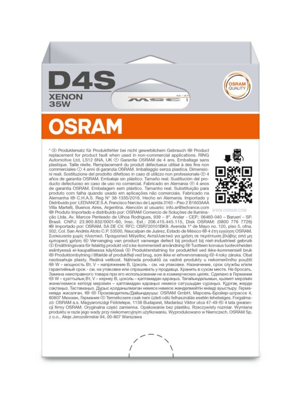 OSRAM ORIGINAL 66440-1HB D4S P32d-5 0V 35W
