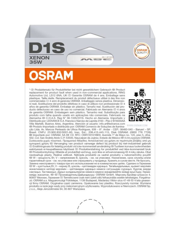 OSRAM ORIGINAL 66140-1HB D1S Pk32d-2 0V 35W