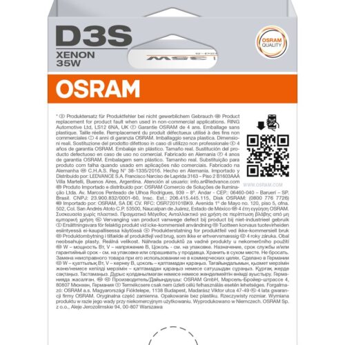 OSRAM ORIGINAL 66340-1HB D3S Pk32d-5 0V 35W