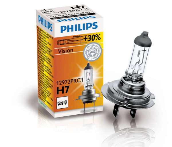 Philips Vision +30% H7 12V 55W C1