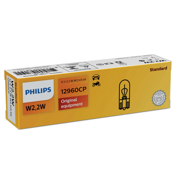 Philips W2,2W – W3W 12V2.2 W2,1x9,5d CP