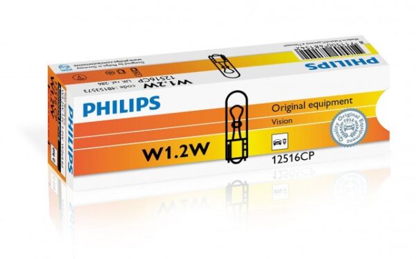 Philips Vision W1,2W - W2,3W - W2W - WBT5 W2x4,6d 12V 1,2W CP