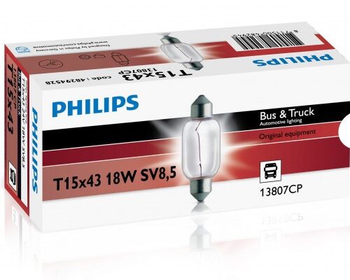 8711500482945 Philips Festoon T15x43 SV8,5 24V 18W CP