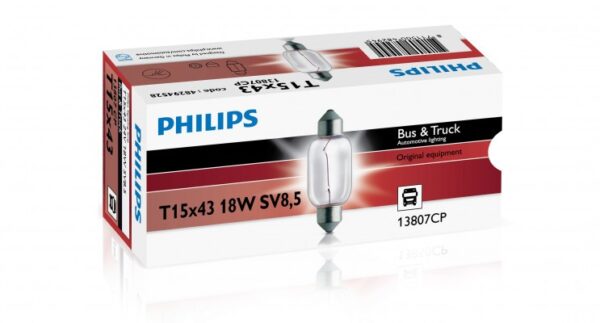 Philips Festoon T15x43 SV8,5 24V 18W CP