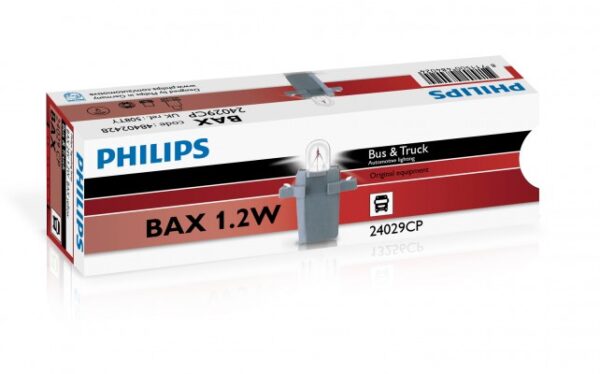 Philips Bax kollane 24V1.2W BAX8,5d/2 kollane CP