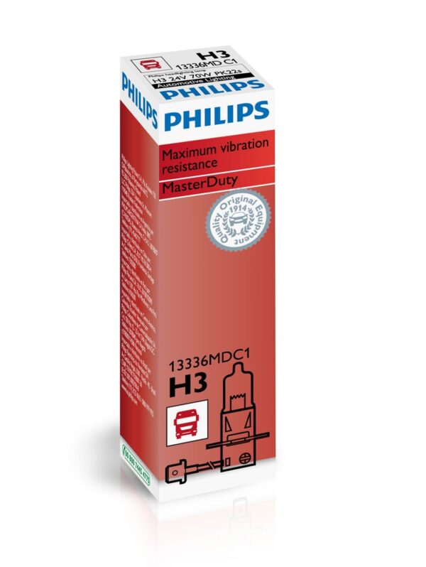 Philips H3 MasterDuty PK22s 24V 70W C1