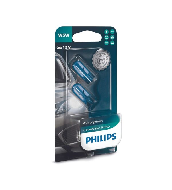 Philips White Vision W5W W2,1x9,5d 12V 5W B2