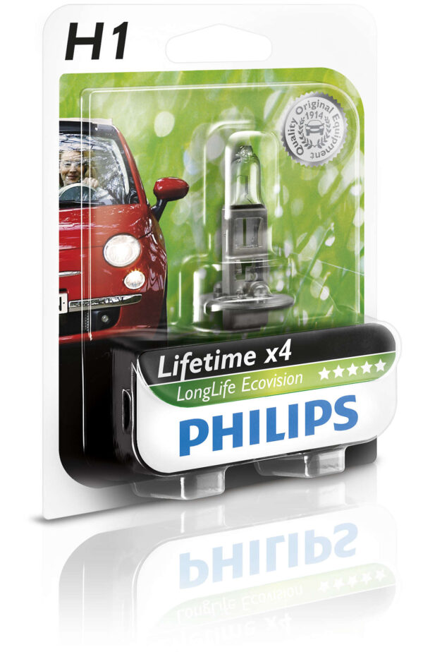 Philips H1 LongLife EcoVision 12V55W P14,5s B1