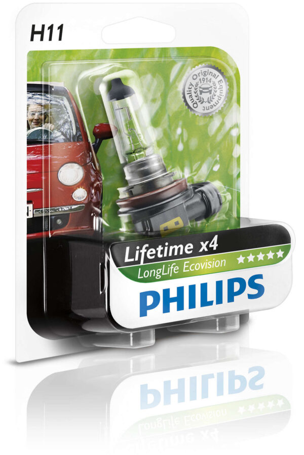 Philips H11 LongLife EcoVision 12V55W PGJ19-2 B1