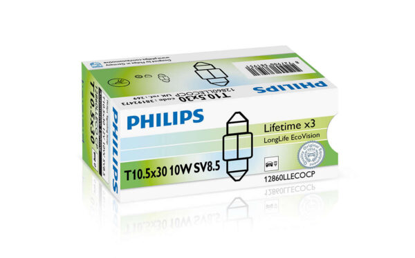 Philips Festoon T10,5x30 LongLife EcoVision 12V10W SV8,5 CP