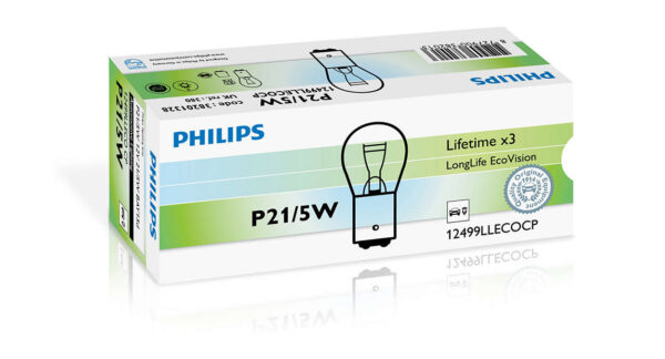 Philips P21/5W LongLife Ecovision 12V41050 BAY15d CP
