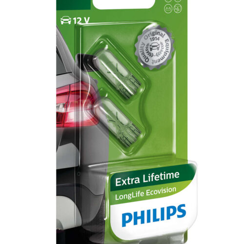 8727900382044 Philips W5W LongLife EcoVision 12V5 W2,1x9,5d B2