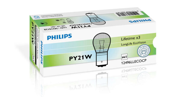Philips PY21 LongLife EcoVision 12V21W BAU15s CP