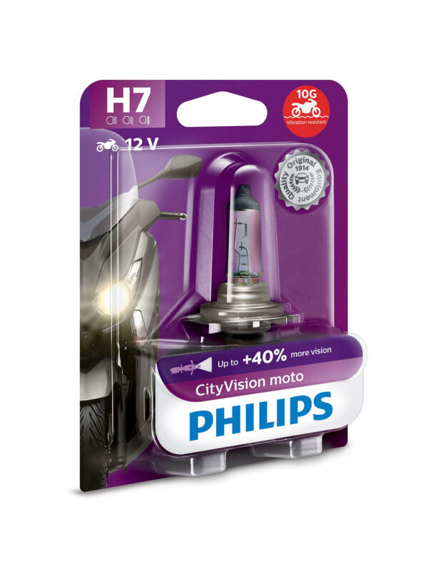 Philips H7 CityVision Moto 12V55 PX26d BW