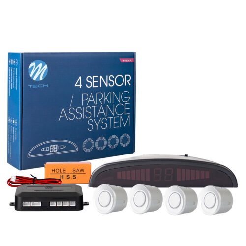 cp4s Parkimisabisüsteem - CP4 digitaalse ekraaniga - hõbedane