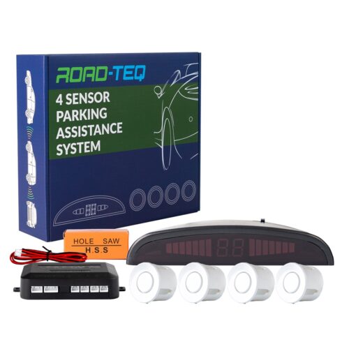 cp4w Parkimisabisüsteem - CP4 digitaalse ekraaniga - valge