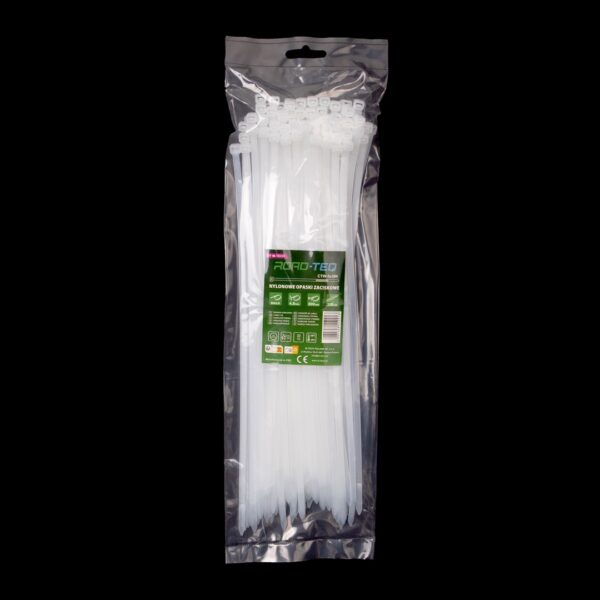 ROAD-TEQ nailonist juhtmeköidised, suurus: 4,8x300mm, 100 tk, valge.