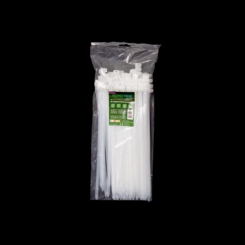 ctw-8x300_01 ROAD-TEQ nailonist juhtmeköidised, suurus: 7,6x300mm, 100 tk, valge.