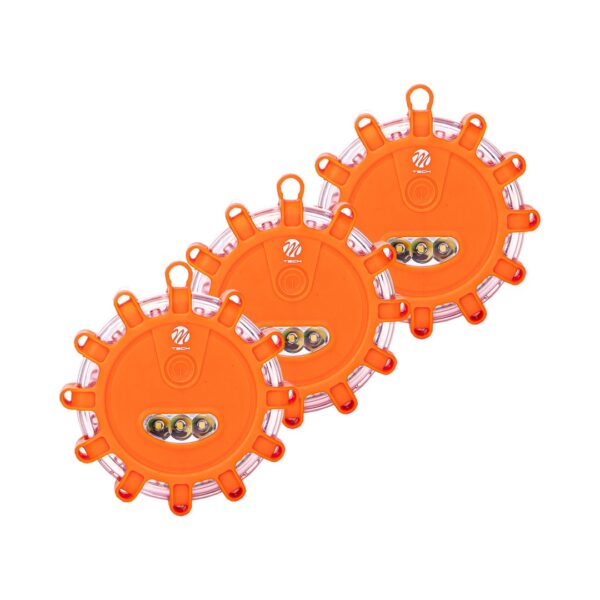 il03-03t_04 3x Hoiatuslamp 12+3 LED 3xAAA Merevaik