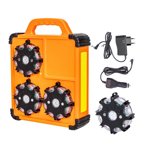 il15_01 M-TECH 6PACK SMART SEQUENTIAL LED ROAD FLARES