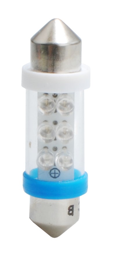 l023b LED L023B - C5W 36mm 6xFlux 3mm Sinine