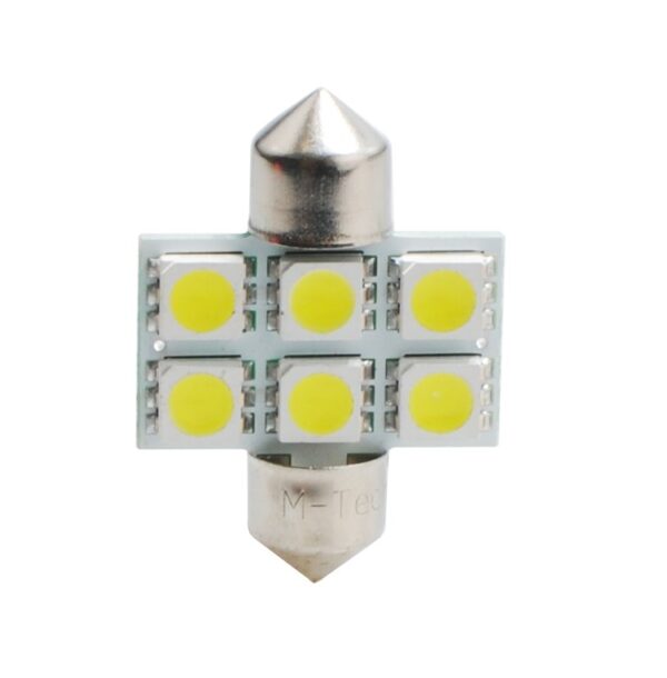 l027w LED L027W - C5W 31mm 6xSMD5050 Valge