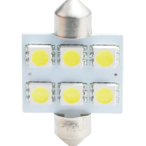 l052w LED L052W - C5W 36mm 6xSMD5050 Valge