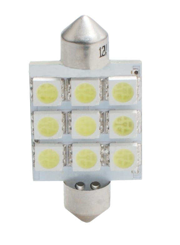 l059w LED L059W - C5W 41mm 9xSMD5050 Valge
