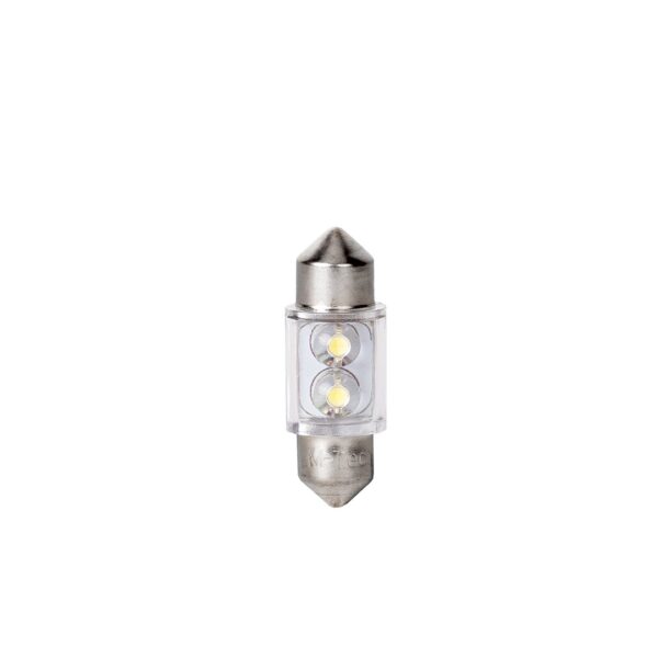 lb025w_02 Blister 2x LED L025W - C5W 31mm 2LED Valge