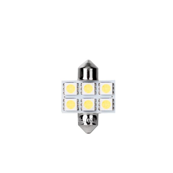 lb027w_02 Blister 2x LED L027W - C5W 31mm 6xSMD5050 valge