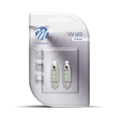 lb028y Blister 2x LED L028Y - C5W 36mm 6xSMD3528 Kollane