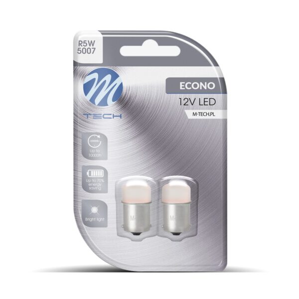 lb033r_01 Blister 2x LED L033R - BA15s 9LED 5mm Punane