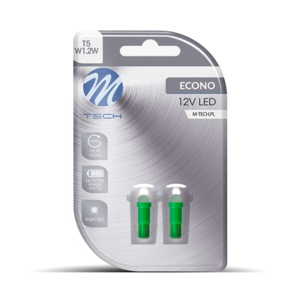 lb053g_01 Blister 2x LED L053G - T5 1xSMD5050 Roheline