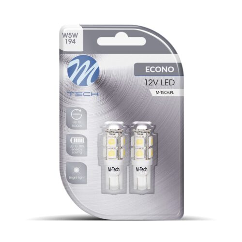 lb058w_01 Blister 2x LED L058W - W5W 9xSMD5050 Valge